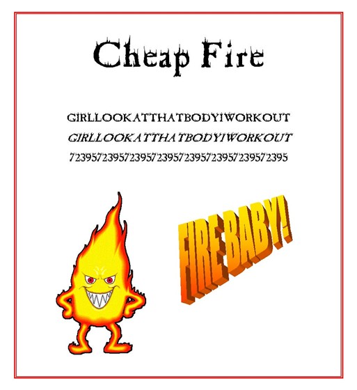 Desktop Publishing: Cheap Fire